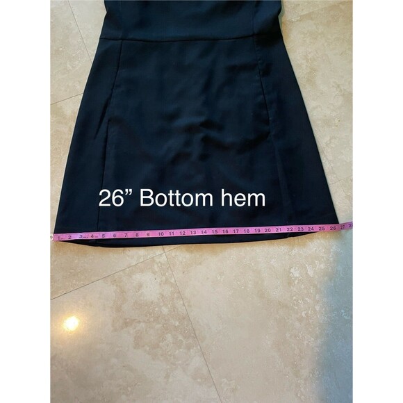 GAP Black V Neck Sleeveless Shift Dress, Fully Lined, W/Pockets Size 16 - Picture 6 of 10